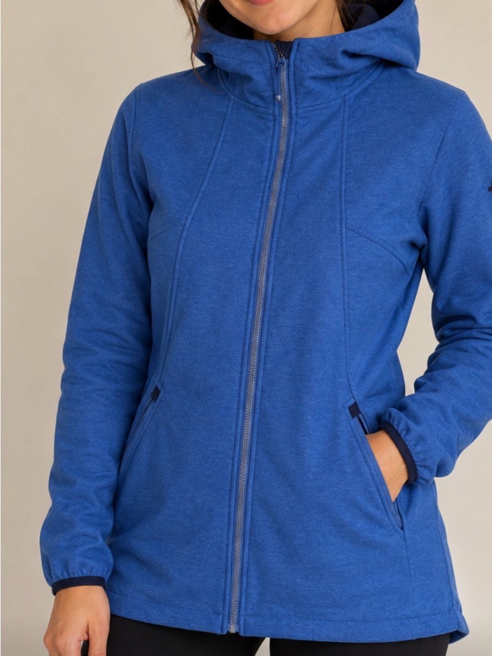 Swiss Tech Blue Hooded Lightweight Zip Jacket